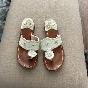 Good condition white jack rogers